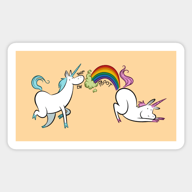 Unicorn Fart Sticker by westinchurch